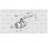 AKT 25TN88 (03152310) Запорный кран Kromschroder