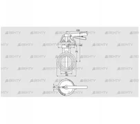 DKR 25Z03H450D (72701230) Дроссельная заслонка Kromschroder