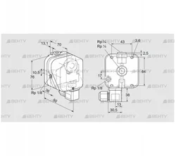 DG 50U-6 (84447351) Датчик-реле давления газа Kromschroder