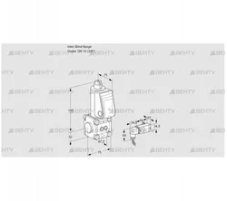 VAS1T-0/10N/NQ (88021790) Газовый клапан Kromschroder