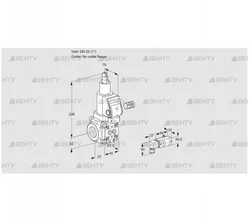 VAS125/-R/LQGR (88008231) Газовый клапан Kromschroder