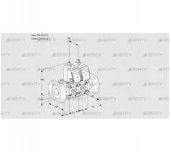 VCS3E50F/50F05NNQR/PPPP/PPPP (88107281) Сдвоенный газовый клапан Kromschroder