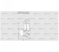 VAS1W0/W25R/NW (88014298) Газовый клапан Kromschroder