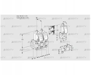 VCS2E40R/40R05NNQR6/PP4-/PPBS (88101476) Сдвоенный газовый клапан Kromschroder