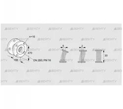 EKO 350F10P (03262075) Газовый компенсатор Kromschroder