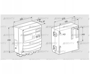 BCU465W2P2C0D0000K1E1-/LM400WF3O0E1- (88680232) Блок управления горением Kromschroder