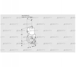 VAS3T50/-N/NKGL (88028527) Газовый клапан Kromschroder