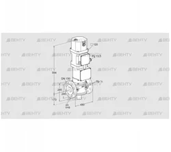 VK 150/100F40W5HXG43 (85314616) Газовый клапан с приводом Kromschroder