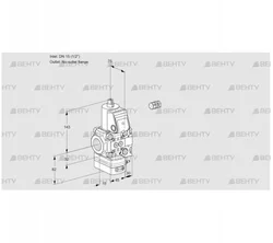 VAH1E15R/--05HEVWR/PP/PP (88107543) Клапан с регулятором расхода Kromschroder