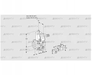 VAS120R/NK (88030977) Газовый клапан Kromschroder