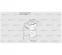 IBG80/65Z05/20-30W3T (88302369) Дроссельная заслонка Kromschroder