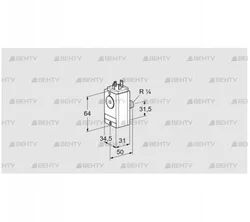 DG 110VC8D-5W (84448450) Датчик-реле давления газа Kromschroder