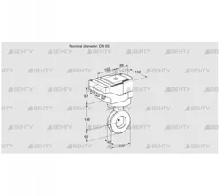 IBGF65Z05/20-30W3E (88302864) Дроссельная заслонка Kromschroder