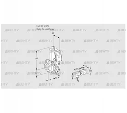 VAS3T50/-N/NQ (88021834) Газовый клапан Kromschroder