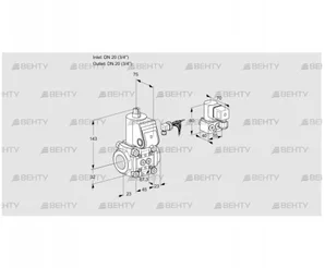 VAS120R/NW (88031062) Газовый клапан Kromschroder