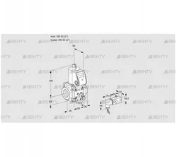 VAS3T50N/NQ (88030133) Газовый клапан Kromschroder