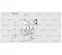 VCH1E15R/15R05LHEVWR6/PPPP/PPPP (88107849) Клапан с регулятором расхода Kromschroder