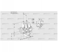 VCH1E20R/20R05NHEVQR3/PPPP/PPBY (88100594) Клапан с регулятором расхода Kromschroder