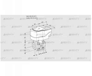 IFC1T20/20N05-20PPPP/20-07Q2T (88302803) Регулирующий клапан с сервоприводом Kromschroder