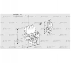 VCG2E40R/40R05NGEVWL/PPBS/PPPP (88107540) Клапан с регулятором соотношения Kromschroder