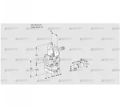 VAD350R/NW-100A (88013048) Газовый клапан с регулятором давления Kromschroder