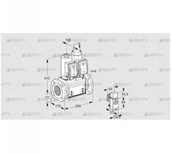 VCS6T65A05NLQSRB/1-3-/PPPP (88203825) Сдвоенный газовый клапан Kromschroder