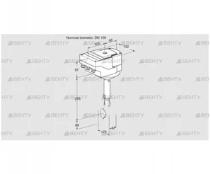 IBH100Z01A/40A2A (88301092) Дроссельная заслонка Kromschroder