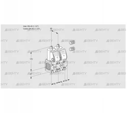 VCS2E40F/40R05FNNWR3/PPPP/PPPP (88101380) Сдвоенный газовый клапан Kromschroder