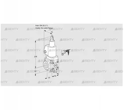 VAS125/-R/LWSL (88020858) Газовый клапан Kromschroder