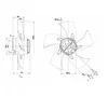 Осевой вентилятор ebmpapst A2E300AP0202
