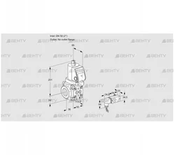 VAS3T50/-N/NQSR (88013688) Газовый клапан Kromschroder