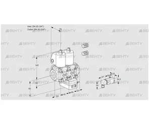 VCD1E20R/20R05ND-50WL3/2-PP/PPPP (88103584) Регулятор давления Kromschroder