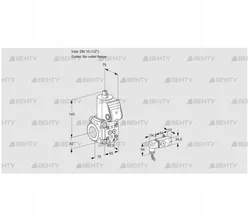 VAS1T15/-N/NQ (88025748) Газовый клапан Kromschroder