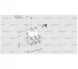 VCS3E50R/50R05NNWL/PPPP/PPPP (88100021) Сдвоенный газовый клапан Kromschroder