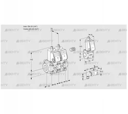 VCS1E20R/20R05NNWR/2-PP/PPBS (88106877) Сдвоенный газовый клапан Kromschroder