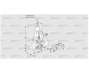 VAS350F/LWGR (88025003) Газовый клапан Kromschroder