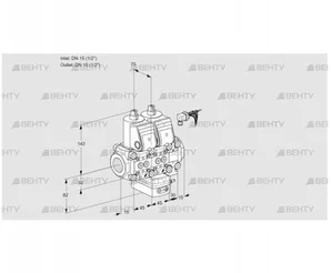 VCD1E15R/15R05ND-50VWR/PPPP/PPPP (88105792) Регулятор давления Kromschroder