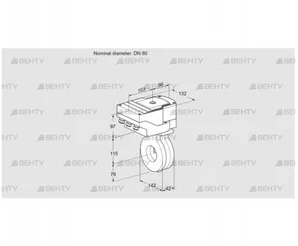 IBG80Z05/40A2D (88302491) Дроссельная заслонка Kromschroder