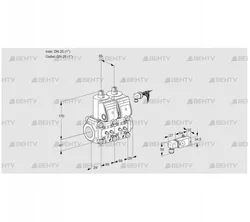 VCS2E25R/25R05NNWR/MMMM/2--3 (88107752) Сдвоенный газовый клапан Kromschroder