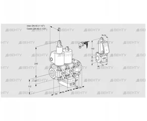 VCG2E40R/40R05LGEVWL/PPBS/PPPP (88101464) Клапан с регулятором соотношения Kromschroder