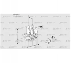 VCS2E50R/50R05NNKR/PPPP/4-PP (88100856) Сдвоенный газовый клапан Kromschroder