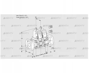 VCS2E40F/40F05NNVKGR3/PPPP/PPPP (88107634) Сдвоенный газовый клапан Kromschroder