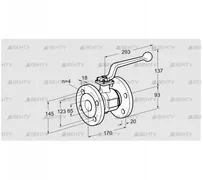 AKT 65F160G (03152348) Запорный кран Kromschroder