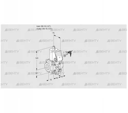 VAS115R/NW (88000999) Газовый клапан Kromschroder