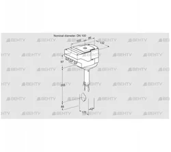 IBH100Z01A/20-60W3T (88301487) Дроссельная заслонка Kromschroder