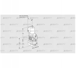 VAG2T-/40N/NQGLAA (88030012) Газовый клапан с регулятором соотношения Kromschroder