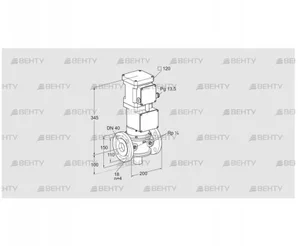 VK 40F10T5A6L3DS2 (85315022) Газовый клапан с приводом Kromschroder