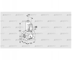 VAS8100F05NWGR3B/PP/PP (88203384) Газовый клапан Kromschroder