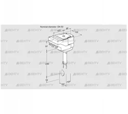 IBH50Z01A/20-07W2E (88303045) Дроссельная заслонка Kromschroder