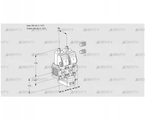 VCG2E40R/40R05FNGNKR3/PPPP/PPPP (88100902) Клапан с регулятором соотношения Kromschroder